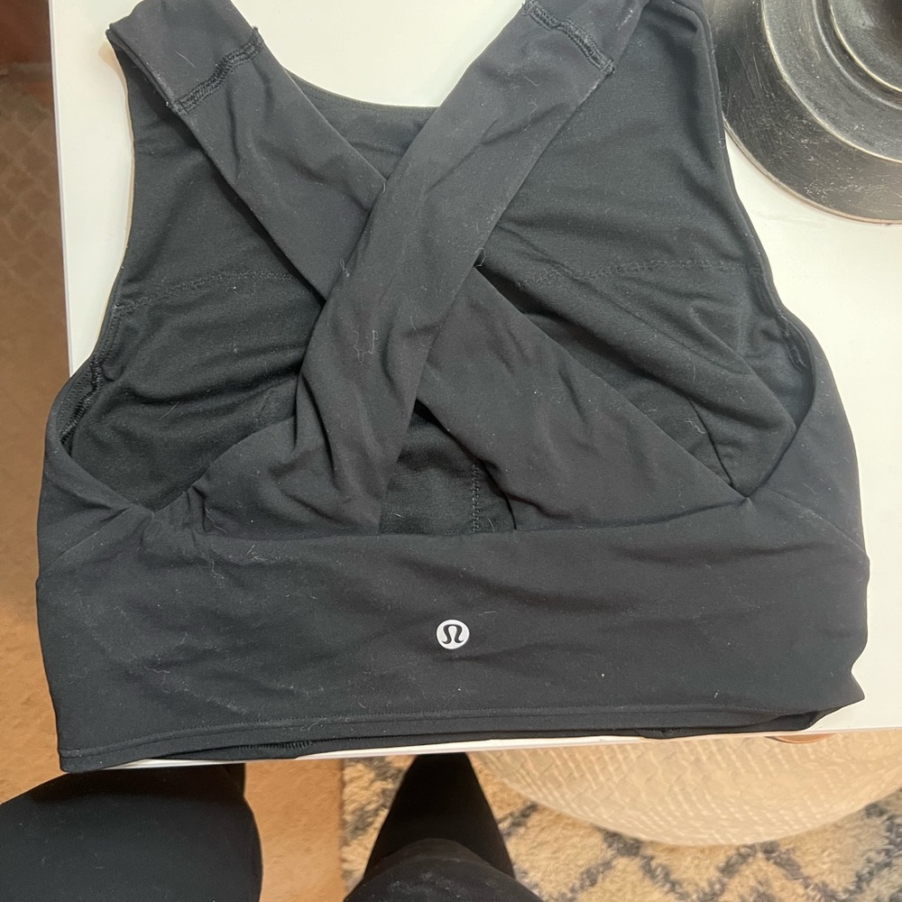 Lululemon Wunder Under longline cross back sports bra